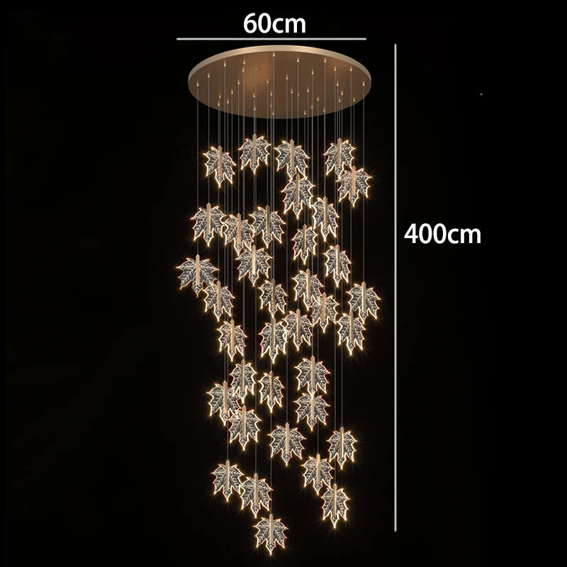 Axyaa Nordic Stair Chandelier Living Room Dining Room Ceiling Pendant Lights