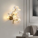 Axyaa Ginkgo Leaf Wall Lamp: Luxury Acrylic Nordic Light for Living Room, Bedroom, Hallway
