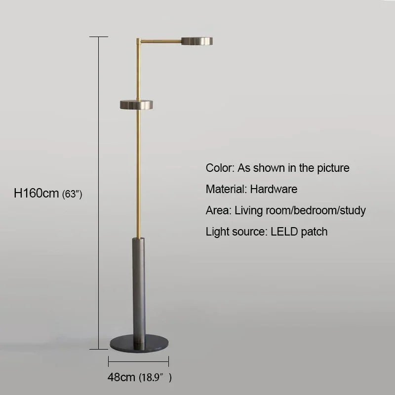 Axyaa Nordic Modern Floor Lamp LED Decorative Standing Light