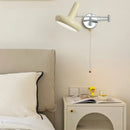 Axyaa Cream LED Swing Long Arm Wall Lamp for Living Room & Bedroom