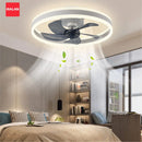 Axyaa Remote Control Bedroom Pendant Fan Light - 6 Speed LED Ceiling Fan