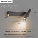 Axyaa Nordic LED Wall Lamp with USB Charging, Adjustable Angle, and Switch