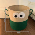 Axyaa Big Eye Laundry Basket: Foldable Hamper for Bathroom Storage & Kids' Toys