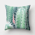 Axyaa Tropical Plant Green Leaves Cactus Pillowcase Living Room Sofa Cushion Cover