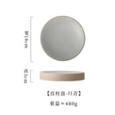 Axyaa Retro Round Plate: Premium Western Cuisine Ceramic Tableware