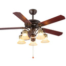 Axyaa 42 Inch Industrial Ceiling Fan with Light and Remote Control