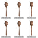 Axyaa Long Handle Wooden Soup Spoon Set of 6