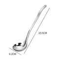 Axyaa Long Handle Stainless Steel Soup Ladle Spoon Skimmer Colander Tableware Home Kitchen