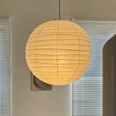 Axyaa Rice Paper Wabi Sabi Pendant Lamp, Ceiling Hanging Light for Kitchen, Living, Dining Room