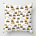 Axyaa White Short Plush Decorative Pillowcase for Sofa Bedroom Living Room