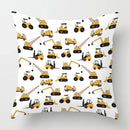 Axyaa White Short Plush Decorative Pillowcase for Sofa Bedroom Living Room