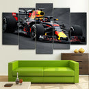 Axyaa Race Cars Wall Art Canvas Set - Modern Living Room Decor