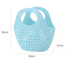 Axyaa Mesh Handheld Bath Storage Basket for Laundry and Bathroom
