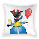 Cute Dog Cat Pillow Cover 45X45CM for Home Decor - Axyaa Brand