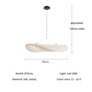 Axyaa Nordic Silk LED Pendant Light: Modern Minimalist Chandelier for Bedroom, Foyer & Indoor Decor