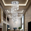 Axyaa Luxury Modern Crystal Chandelier for Staircase, LED Large Living Room Hallway Decor