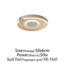 Axyaa Modern C-shaped Bedroom Ceiling Light for Minimalist Spaces