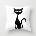 Axyaa Cute Cat Series Pillowcase: Square Office Decorative Cushion Cover