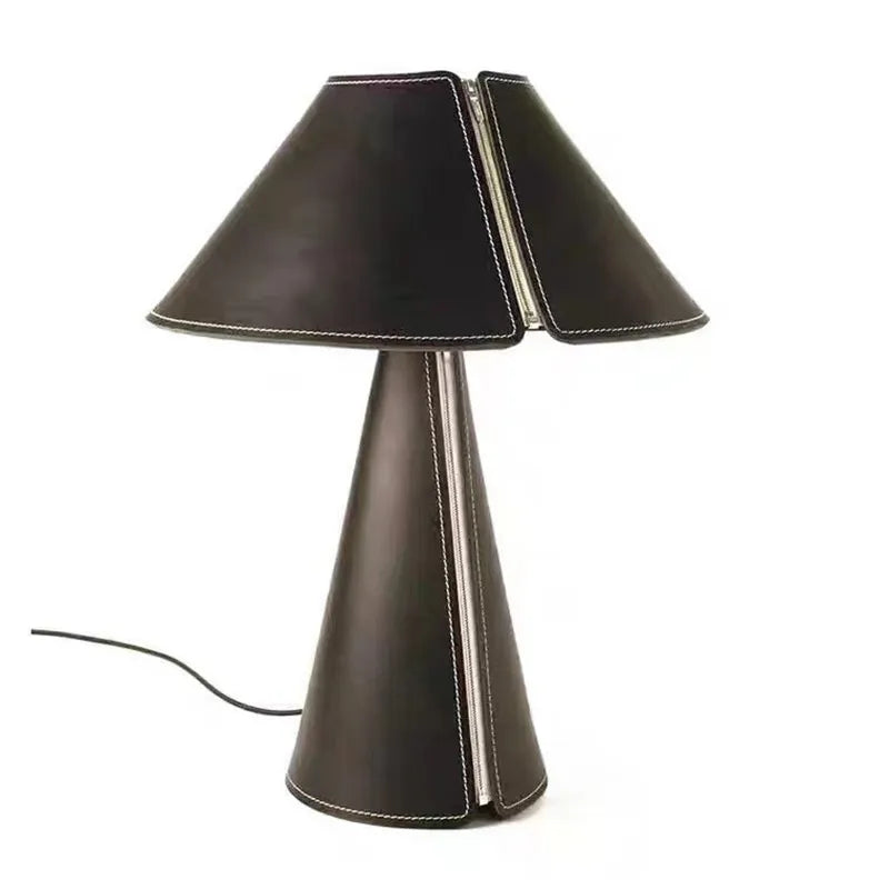 Axyaa Minimalist Leather Table Lamp | Nordic Design Small Desk Lamp