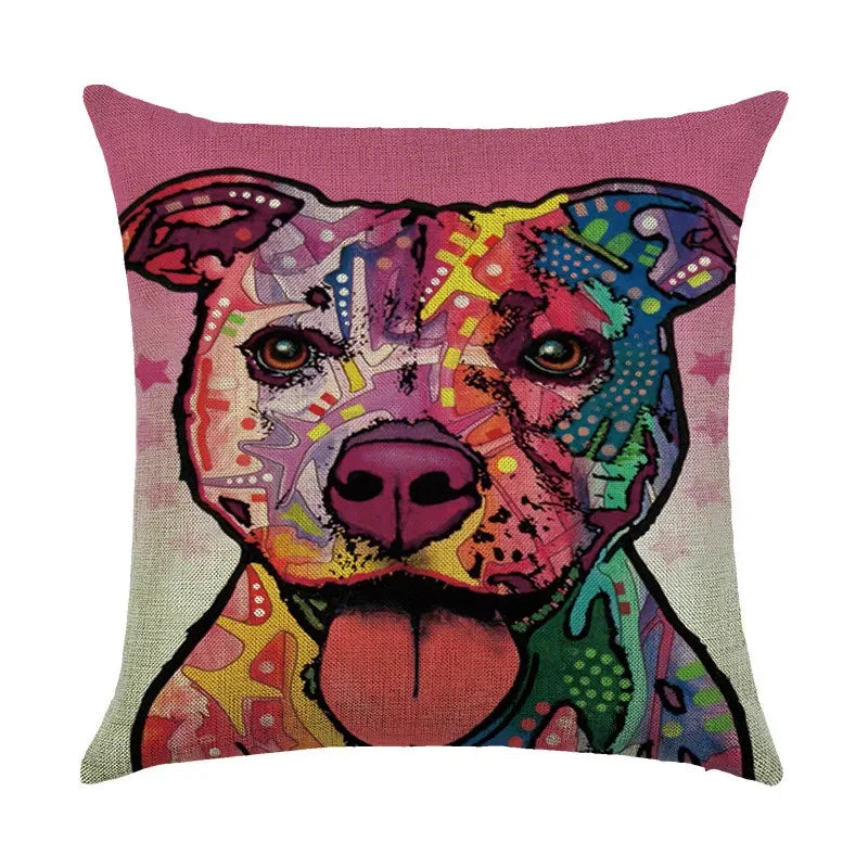 Axyaa Animal Print Pillow Cover: Stylish Sofa & Chair Linen Cushion Cover Art
