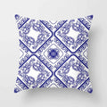 Axyaa Blue Mandala Pattern Pillow Case 45*45cm