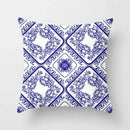 Axyaa Blue Mandala Pattern Pillow Case 45*45cm