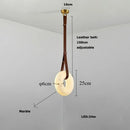Axyaa Marble Leather LED Pendant Light for Bedroom & Living Room