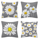 Flower Letter Print Cushion Cover for Stylish Home Decor by Axyaa