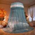 Axyaa Summer Round Top Mosquito Net for Princess Bed