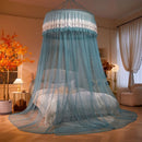 Axyaa Summer Round Top Mosquito Net for Princess Bed