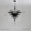 Axyaa Nordic Luxury Iron Pendant LED Chandelier for Living Room, Restaurant, Bar, Villa, Staircase
