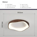Axyaa Modern LED Ceiling Lights - Cream Black White Grey Wooden Flower Shape