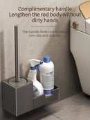 Axyaa Bathroom Toilet Shelf & Brush Storage