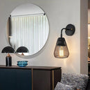 Axyaa Retro Industrial Wall Lights with LED Fixture, Wrought Iron Wind Net Shade for Home and Restaurant