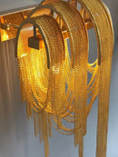 Axyaa Modern Luxury Tassel Wall Lamps for Bedroom Living Room Staircase Loft Sconce