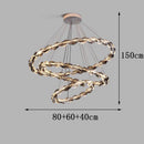 Axyaa Crystal Chandelier Ceiling Light | Luxury Living Room Bedroom Pendant Lamp