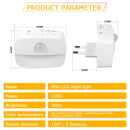 Axyaa Motion Sensor Night Light 220V Wall Lamp for Bedroom Kitchen Stairs