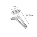 Axyaa Stainless Steel Food Tongs for BBQ Steak Bread & Kitchen Cooking