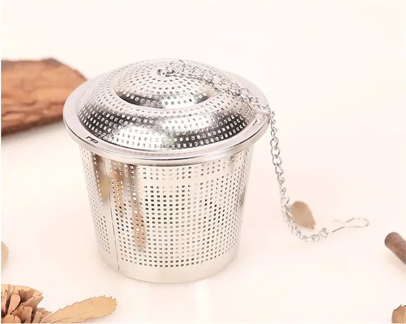 Axya 304 Stainless Steel Tea Ball Spice Infuser Basket Soup Flavor Strainer Box