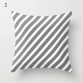 Axyaa Grey Family Pillowcase Square Cushion Cover for Home Office