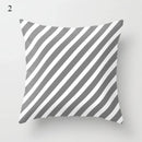 Axyaa Grey Family Pillowcase Square Cushion Cover for Home Office