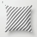 Axyaa Grey Family Pillowcase Square Office Cushion Cover