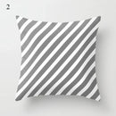Axyaa Grey Family Pillowcase Square Office Cushion Cover