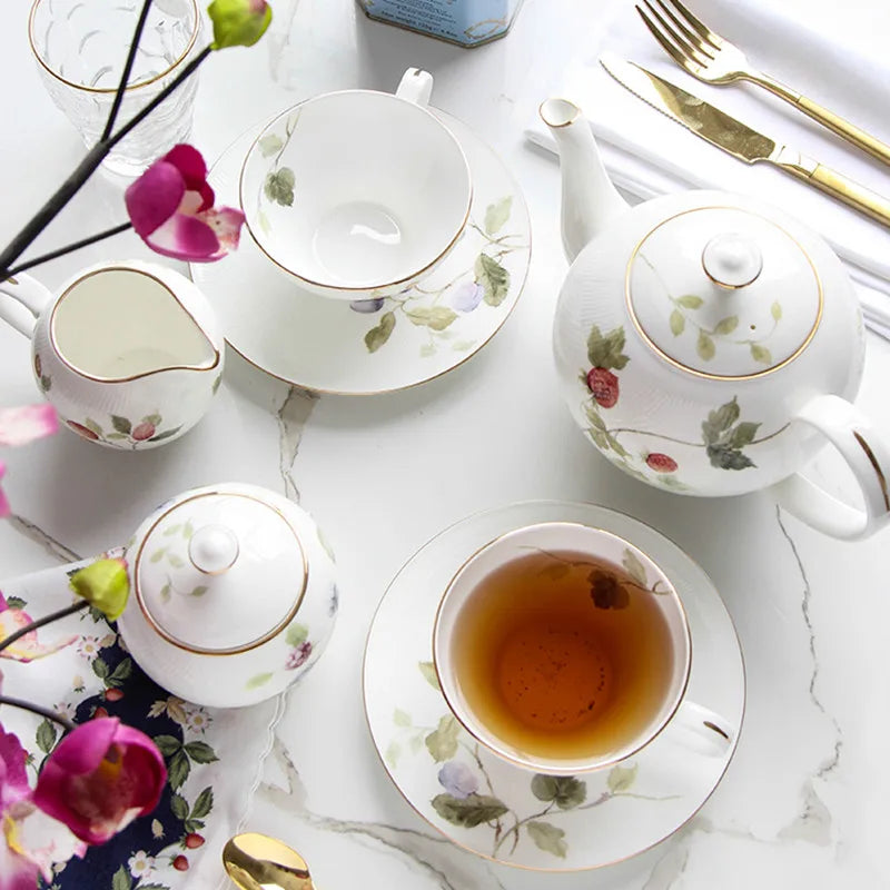 Axya Luxury Bone Coffee Cups Set - Top Grade Ceramic Tea Cups for Cafe Party