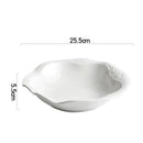 Axyaa Stone Edged Ceramic Bowl Set - Ideal for Salads, Soups, Pasta, Desserts