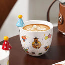 Axyaa European Ceramic Coffee Cup Small Hat Animal Decoration Mug