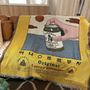 Axyaa Kombucha Cartoon Throw Blanket Blanket - All Seasons 130x160cm