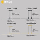 Axyaa Black/Gold Linear Chandelier for Office Dining Living Room