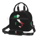 Axyaa Italia Flag Insulated Lunch Bag with Adjustable Strap Thermal Lunch Box