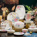 Axya Luxury Bone Dinnerware Set - 70 Piece European Tableware Collection